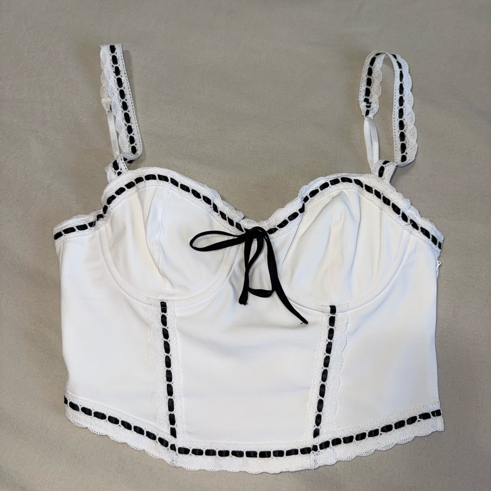 Garage bustier top